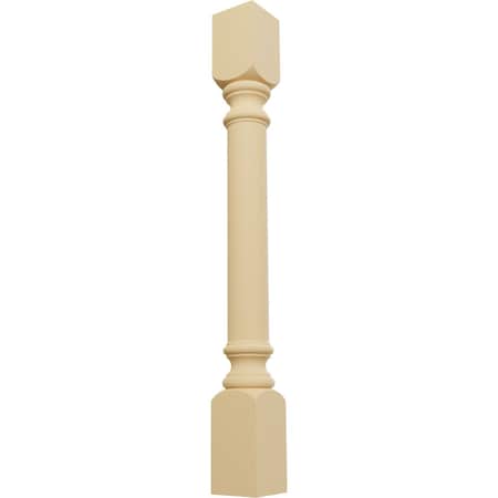 Ekena Millwork 3 3/4"W x 3 3/4"D x 35 1/2"H Traditional Cabinet Column, Alder COL03X03X35TRAL